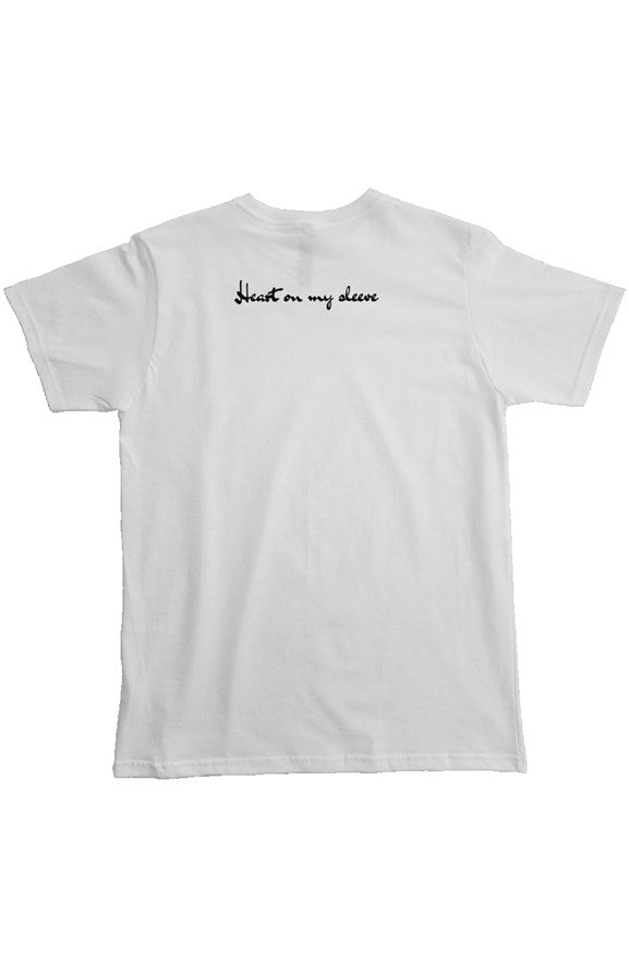 (Best Casual Wears) "Heart on my sleeve" Embroidered T-shirt