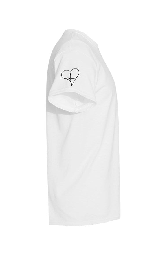 (Best Casual Wears) "Heart on my sleeve" Embroidered T-shirt